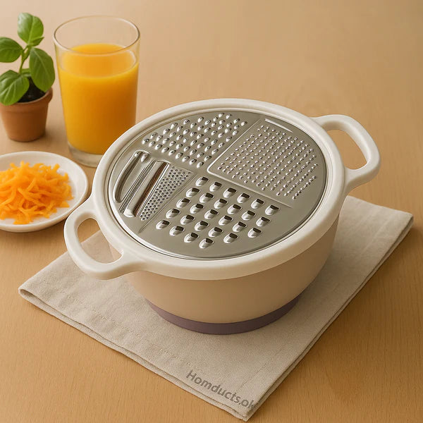 Premium Multi-Functional Grater with Storage Bowl & Lid